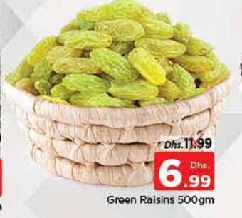 Nesto Green raisins 500gm offer