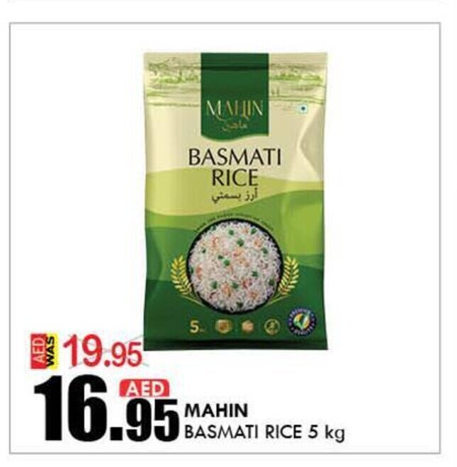 Mahin Basmati Rice 5Kg offer at KM Trading
