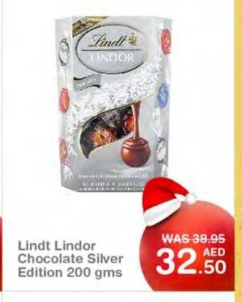Choithrams Lindt lindor chocolate silver edition 200gms offer