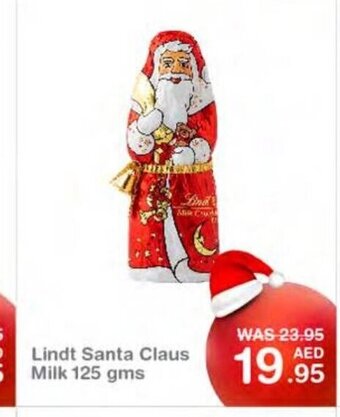 Choithrams Lindt santa claus milk 125gms offer
