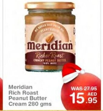 Choithrams Meridian rich roast peanut butter cream 280gms offer