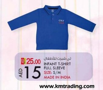 KM Trading Infant t-shirt full sleeve S/M offer