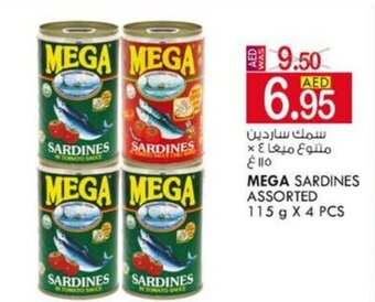 KM Trading Mega Sardines Assorted 115g x 4pcs offer