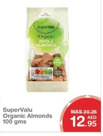 Choithrams SuperValu Organic Almonds 100gms offer