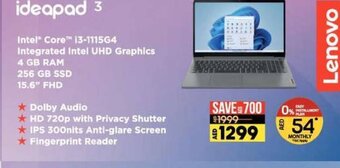 Lulu Hypermarket Lenovo Ideapad 3 offer