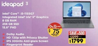 Lulu Hypermarket Lenovo Ideapad 3 offer