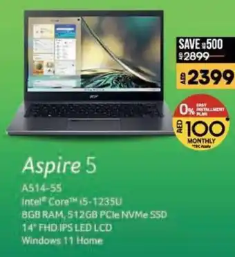 Lulu Hypermarket Acer Aspire 5 A514-55 offer