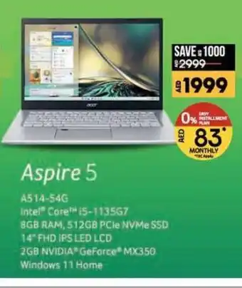 Lulu Hypermarket Acer Aspire 5 A514-54G offer