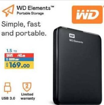 Lulu Hypermarket WD Elements Portable Storage offer