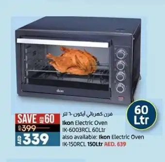 Lulu Hypermarket Ikon electric oven IK-6003RCL 60ltr offer