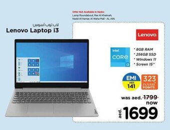 Nesto Lenovo laptop i3 offer