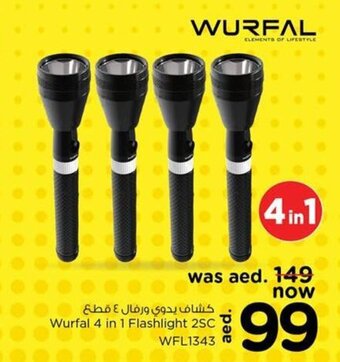 Nesto Wurfal 4 in 1 flashlight 2SC WFL1343 offer