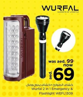 Nesto Wurfal 2 in 1 emergency & flashlight WEFL1309 offer