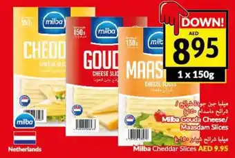 Viva Milba gouda cheese / maasdam slices 150g offer