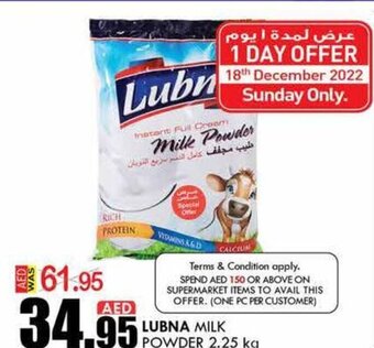 KM Trading Lubna milk powder 2.25kg offer