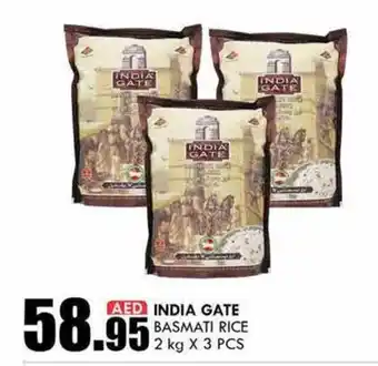 KM Trading India gate basmati rice 2kg x 3pcs offer