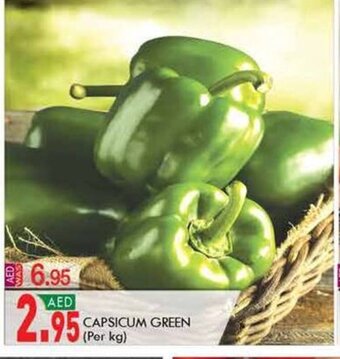 KM Trading Capsicum green (per kg) offer