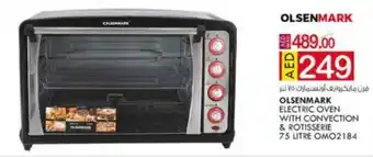 KM Trading Olsenmark Electric Oven With Convection & Rotisserie 75 Litre OMO2184 offer