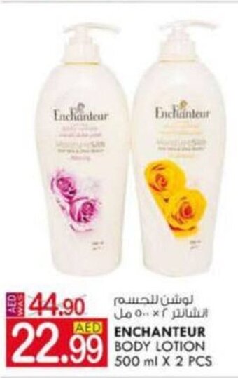 KM Trading Enchanteur Body Lotion 500ml x 2pcs offer