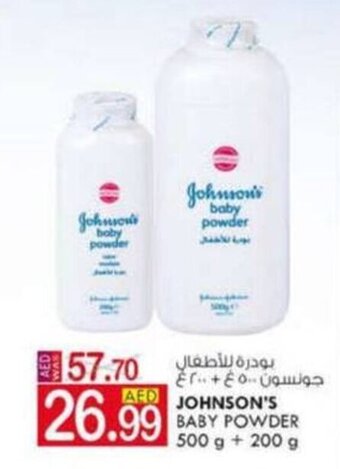 KM Trading Johnson's Baby Powder 500g + 200g offer