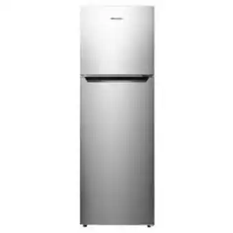 Jumbo Hisense top mount refrigerator - 328 ltr, silver offer