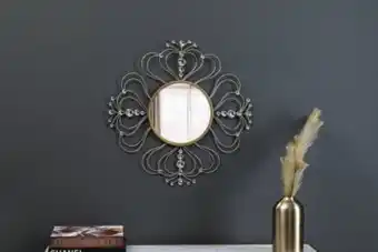 Pan astra wall decor gold d55cm