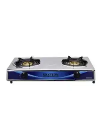 Noon 2 - burner stainless steel gas stove kngc6034n silver offer
