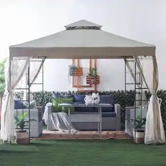 New andrea steel gazebo - 3x3 m