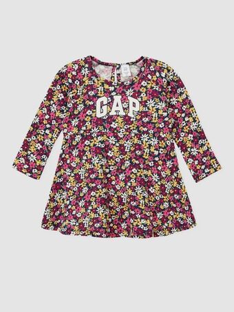 GAP Baby logo long sleeve dress offer