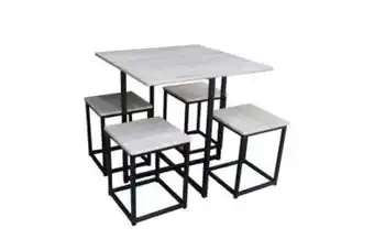 Pan karmas 4 seater dining set with stool -