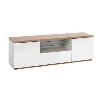 Danube Home Panther tv unit-artisan oak / hg white offer
