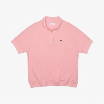 Lacoste Women's lacoste loose fit flowy piqué polo shirt offer