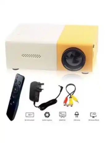 Noon Yg300 portable qvga led 400 lumens projector with remote control yg300 white/yellow offer