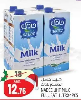 Safari Hypermarket Nadec UHT Milk Full Fat 1 Ltr x 4 Pcs offer
