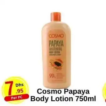 Day To Day Cosmo Papaya Body Lotion 750ml offer