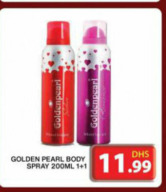 Grand Hyper Market Golden Pearl Body Spray 200ml 1+1 offer