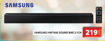Grand Hyper Market Samsung HWT400 SOUND BAR 2.1CH offer