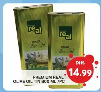 Grand Hyper Market Premium real olive oil tin 800ml per pc offer