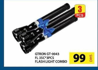 Grand Hyper Market GTRON GT-0043 FL 3SC*3PCS FLASH LIGHT COMBO offer