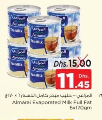 Nesto Almarai evaporated milk full fat 6 x 170gm offer