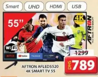 Grand Mall Sharjah Aftron Afled5520 4K Smart TV 55 offer