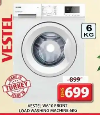 Grand Mall Sharjah Vestel W610 Front Load Washing Machine 6kg offer