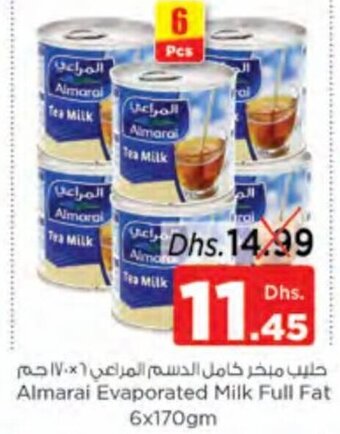 Nesto Almarai evaporated milk full fat 6x170gm offer
