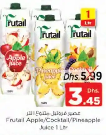 Nesto Frutail apple/cocktail/pineapple juice 1 Ltr offer
