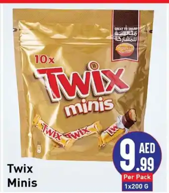 Day To Day Twix minis 200g per pack offer