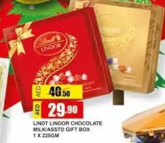 Safeer Market Lindt lindor chocolate milk asstd gift box 225gm offer