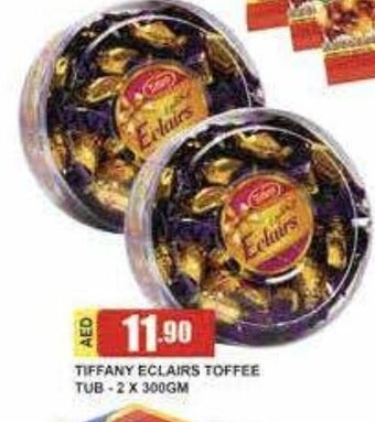 Safeer Market Tiffany eclairs toffee tub 2 x 300gm offer