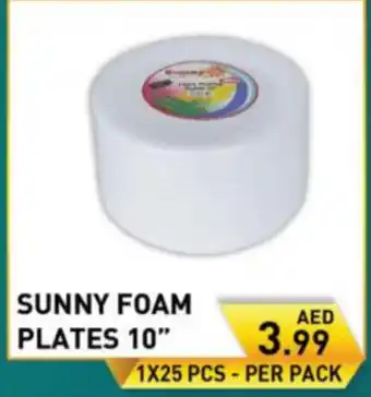 Day To Day Sunny foam plates 10" offer
