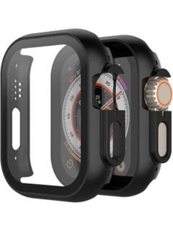 Noon 49mm case built in tempered glass screen protector compatible for 2022 new apple watch ultra 49mm, ultra-thin shockproof hard offer