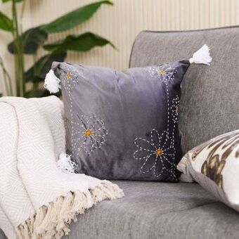 Danube Home Alaina floral filled cushion 45x45 blue offer
